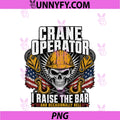 Crane Operator PNG, Skull Hard Hat American Flag PNG