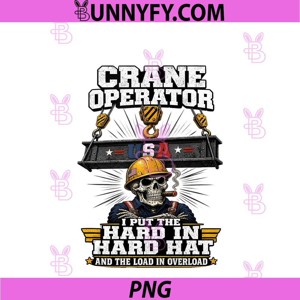 Crane Operator USA PNG, Hard Hat Construction PNG