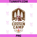 Crazy Cousin Camp 2026 PNG, Cruise Squad Crew Tribe Sleepaway PNG