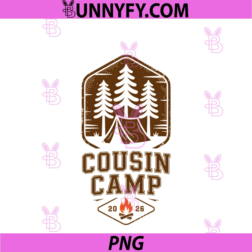 Crazy Cousin Camp 2026 PNG, Cruise Squad Crew Tribe Sleepaway PNG