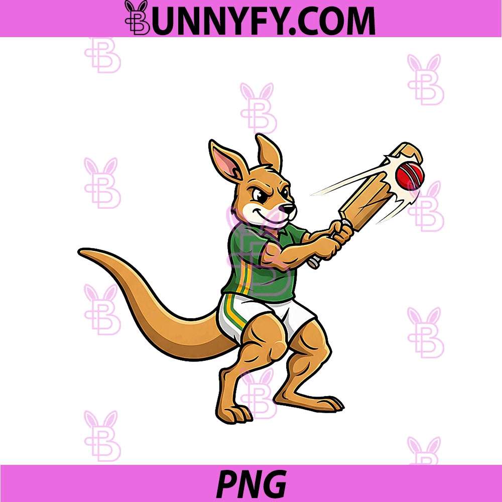 Cricket Kangaroo Australia Cartoon PNG, Sports Mascot Player PNG
