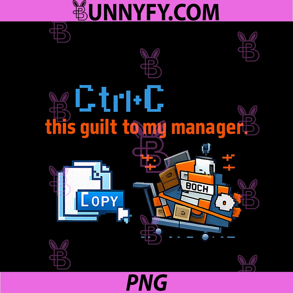Ctrl+C Adulting Guilt PNG, Programmer Humor Pixel Design PNG