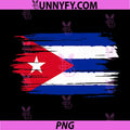 Cuba Flag Brush Stroke Vintage Style PNG, Cuban Pride Country Grunge Design PNG
