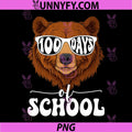 Cute 100 Days of School PNG, Bear 100th Day of School PNG