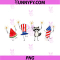 Cute 4th of July 250 Years PNG, Patriotic Eagle America Flag PNG