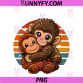 Cute Baby Monkey PNG, Hugging Plush Doll Toy Animal Lover PNG