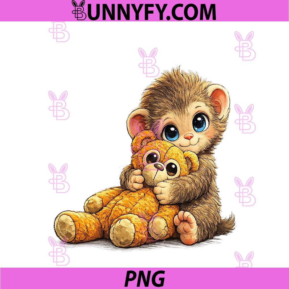 Cute Baby Monkey PNG, Punch Viral Zoo Japan Design PNG