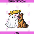 Cute Boop Ghost German Shepherd PNG, Halloween PNG