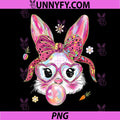 Cute Bunny Rabbit Face PNG, Happy Easter Day PNG