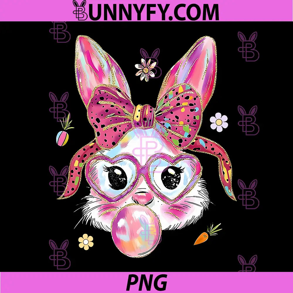 Cute Bunny Rabbit Face PNG, Happy Easter Day PNG