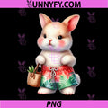 Cute Bunny Tropical PNG, Swim Summer Vacation PNG