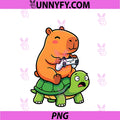 Cute Capybara Gamer Anime Turtle PNG, Funny Kids Graphic Kawaii PNG