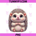 Cute Chubby PNG, Hedgehog Kawaii Baby Woodland Animal PNG