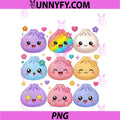 Cute Dumpling Kawaii Pastel PNG, Dumpling Lovers PNG