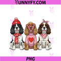 Cute English Cocker Spaniel PNG, Valentine Dog PNG