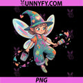 Cute Fairy Painter with Magic PNG, Hearts Wings PNG