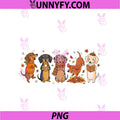 Cute Fall Dachshund Dogs PNG, Pumpkin Spice Leaves Autumn PNG