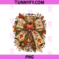 Cute Floral Medical Fall Nurse PNG, Pumpkin Thanksgiving PNG