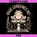 Cute Frog Meme PNG, Rage Consumes Me PNG