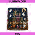 Cute Funny PNG, Mummy Ghosts Trick-Or-Treat Bears Haunted House PNG