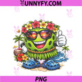 Cute Hawaiian PNG, Pickleball Ball Tropical Beach Summer Vacation PNG