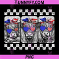 Cute Highland Cow 4th of July USA PNG, Flag Patriotic Cow Farmer PNG
