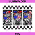 Highland Cow 4th of July USA PNG, Flag Patriotic Cow Farmer PNG