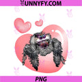 Cute Jumping Spider Love, Regal Spooder PNG, Arachnid Valentines PNG