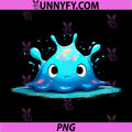 Cute Kawaii Blue PNG, Water Slime Cartoon Creature PNG
