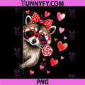 Cute Lollipop Raccoon PNG, Valentines Red Hearts PNG