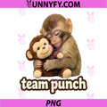 Cute Monkey Punch PNG, Team Punch and Animal Lovers PNG