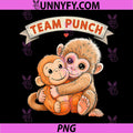 Cute Monkey Punch PNG, Baby Monkey Team Punch PNG