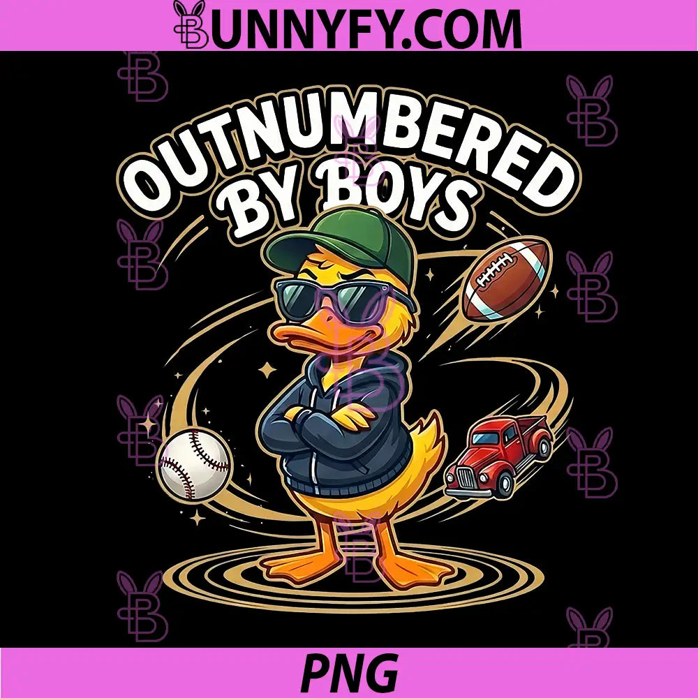 Cute Outnumbered By PNG, Funny Goose Mothers Day PNG