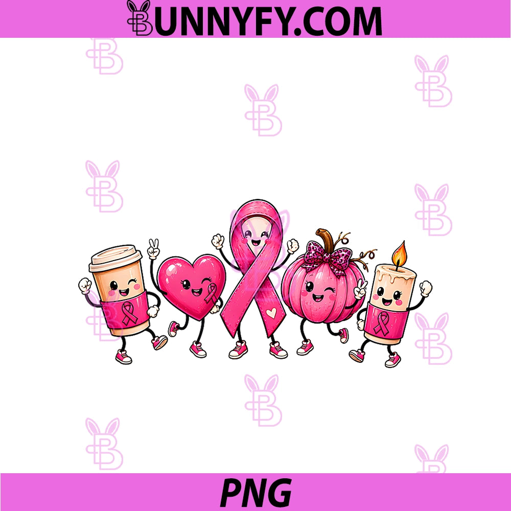 Cute Pink Ribbon Squad PNG, Breast Cancer Awareness PNG