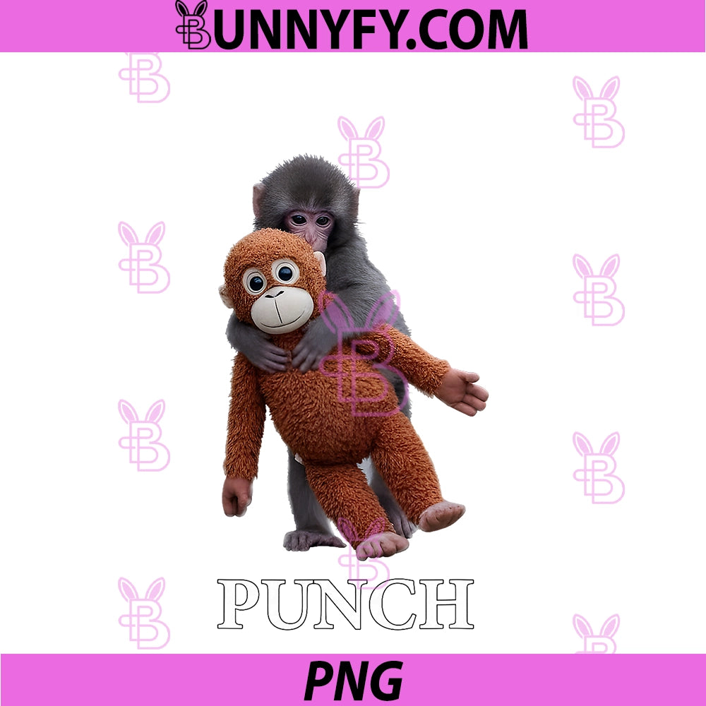 Cute Punch PNG, Baby Monkey PNG