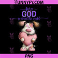 Cute Puppy PNG, For God so Loved The World PNG
