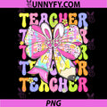 Cute Rabbit Coquette Pencil PNG, Easter Teacher PNG