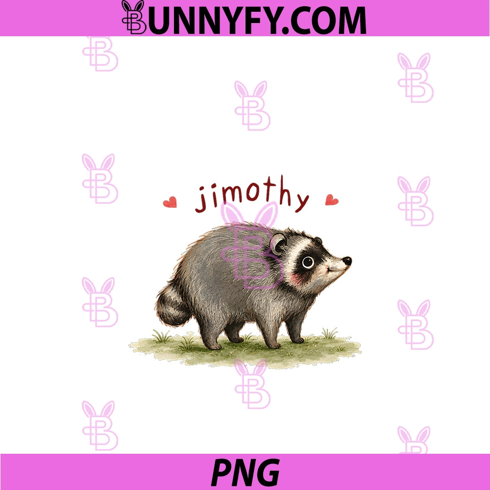 Cute Raccoon PNG, Meme Team Jimothy PNG