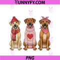 Cute Rhodesian Ridgeback PNG, Valentine Dog PNG