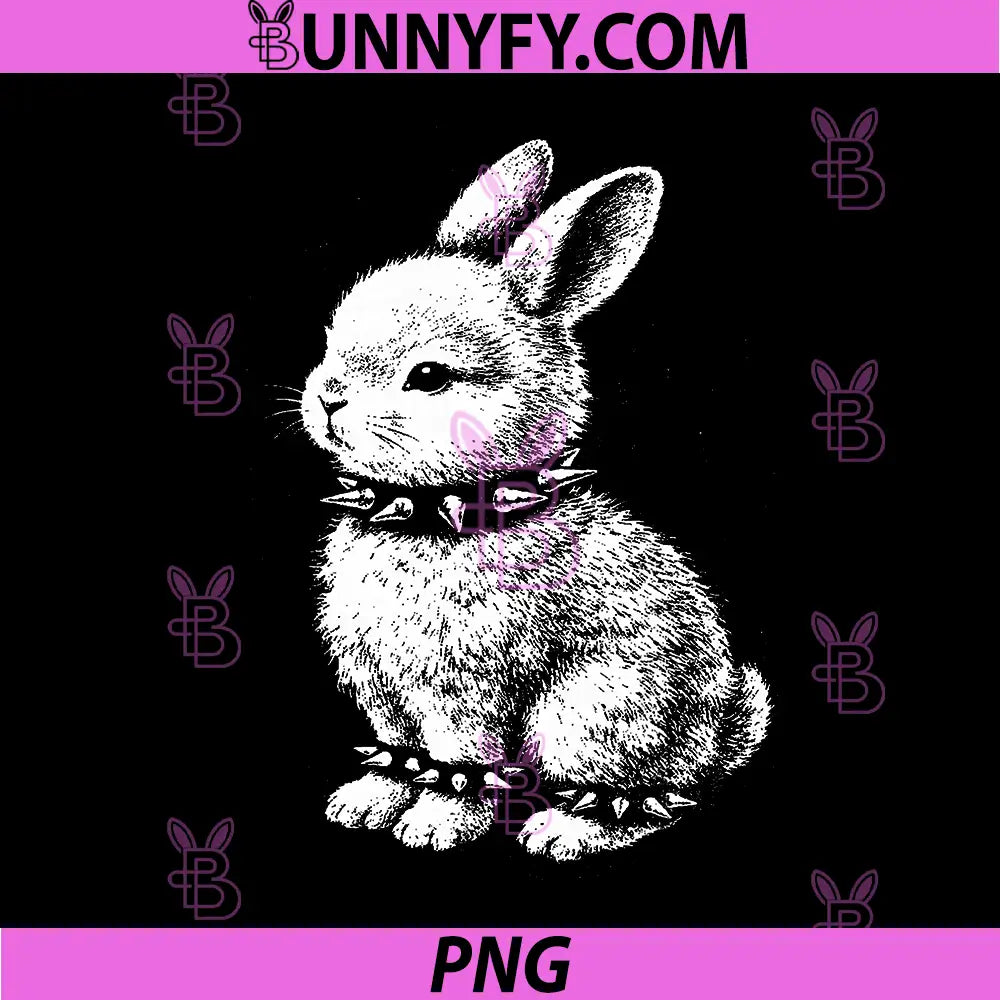 Cute Rocker Rabbit PNG, Metal Music Emo Punk PNG
