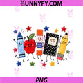 Cute School Supplies Apple Pencil Crayon PNG, Teacher Classroom PNG
