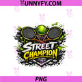 Cute Street Champion PNG, Tennis Graffiti Lover Graphic Funny PNG