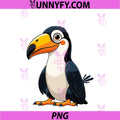 Cute Toucan Cozy Bird PNG, Portrait PNG