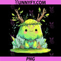 Cute Woodland Moss PNG, Spirit Antler Nature Guardian PNG