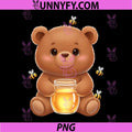 Cute with Honey PNG, Jar and Bees Animal Lover PNG