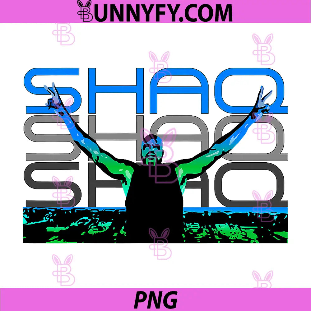DJ Diesel Aka Shaquille O'Neal PNG, Triple Shaq Graphic PNG