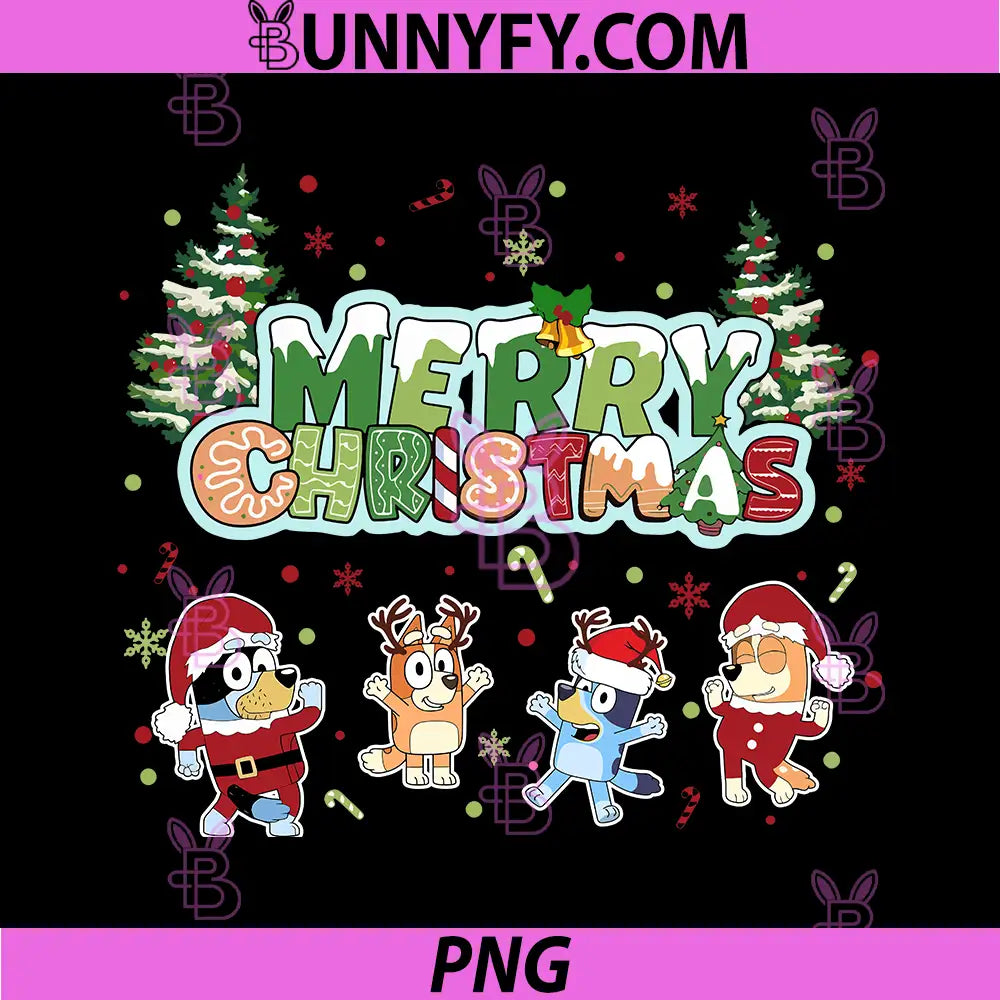 Merry Christmas Festive Cartoon Characters PNG, Cute Holiday Family Design PNG