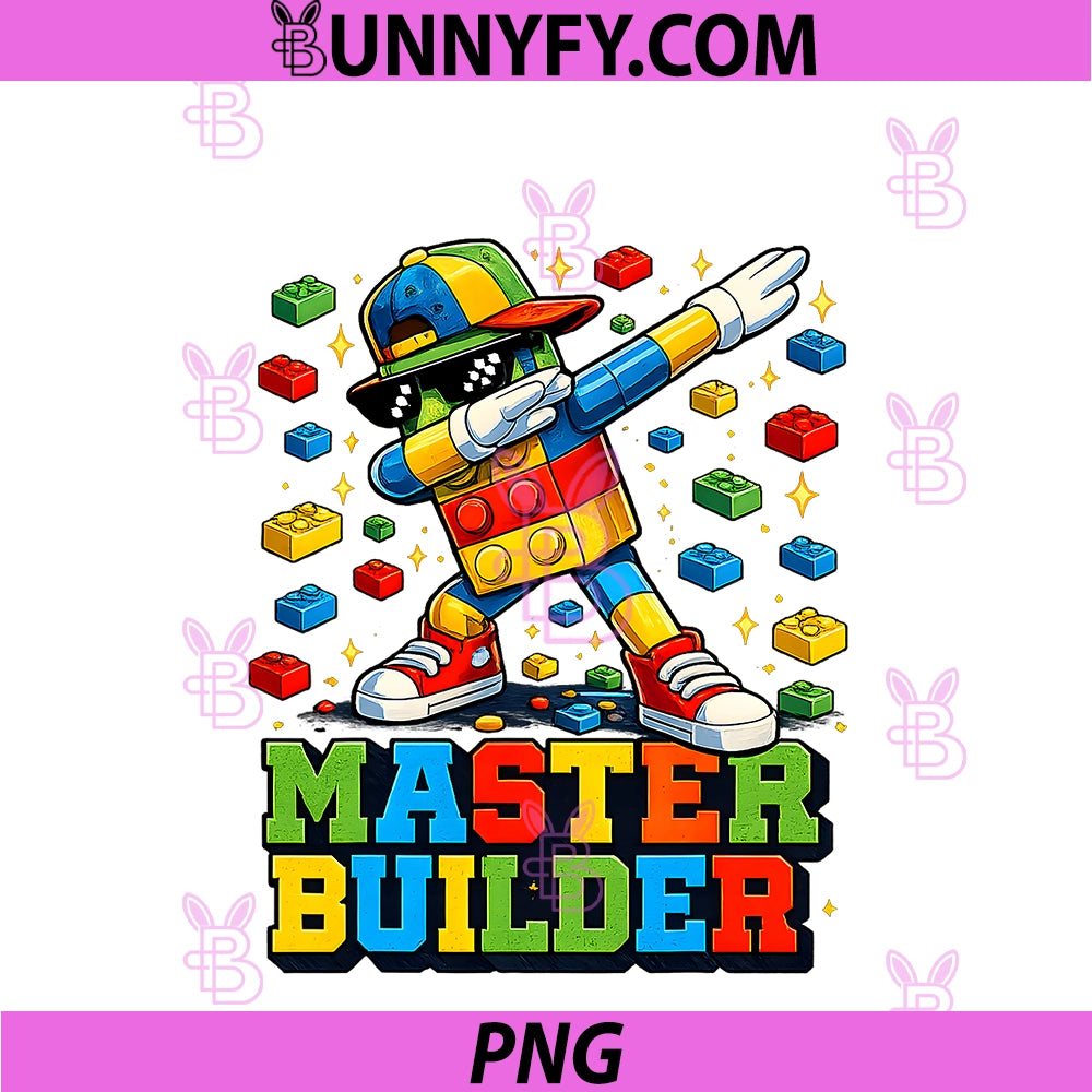 Dabbing Block Brick Building PNG, Master Builder PNG