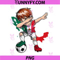 Dabbing Soccer Mexico PNG, Mexican Football Lover PNG