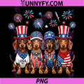 Dachshund 4th of July PNG, Patriotic Funny Dog PNG